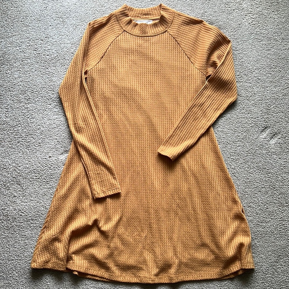 Long sleeve high neck dress
